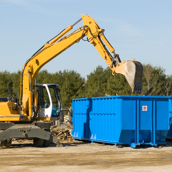 what size residential dumpster rentals are available in Stafford Connecticut